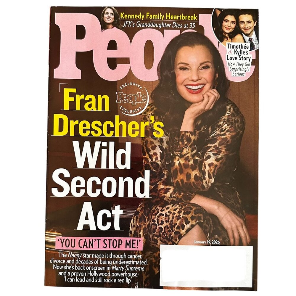 People Magazine January 19 2026 Fran Drescher JFK's Grandaughter Timothee Kylie